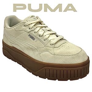 Puma Cream and Brown Women's Sneakers